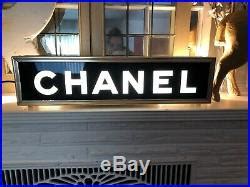 Vintage, authentic 1950s Chanel light up store display with rare 